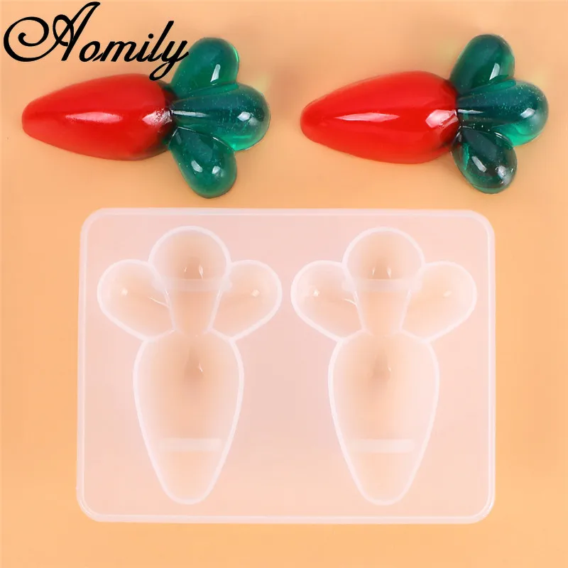 Новинка силиконовая форма Aomily в виде моркови для выпечки сделай сам льда мыла