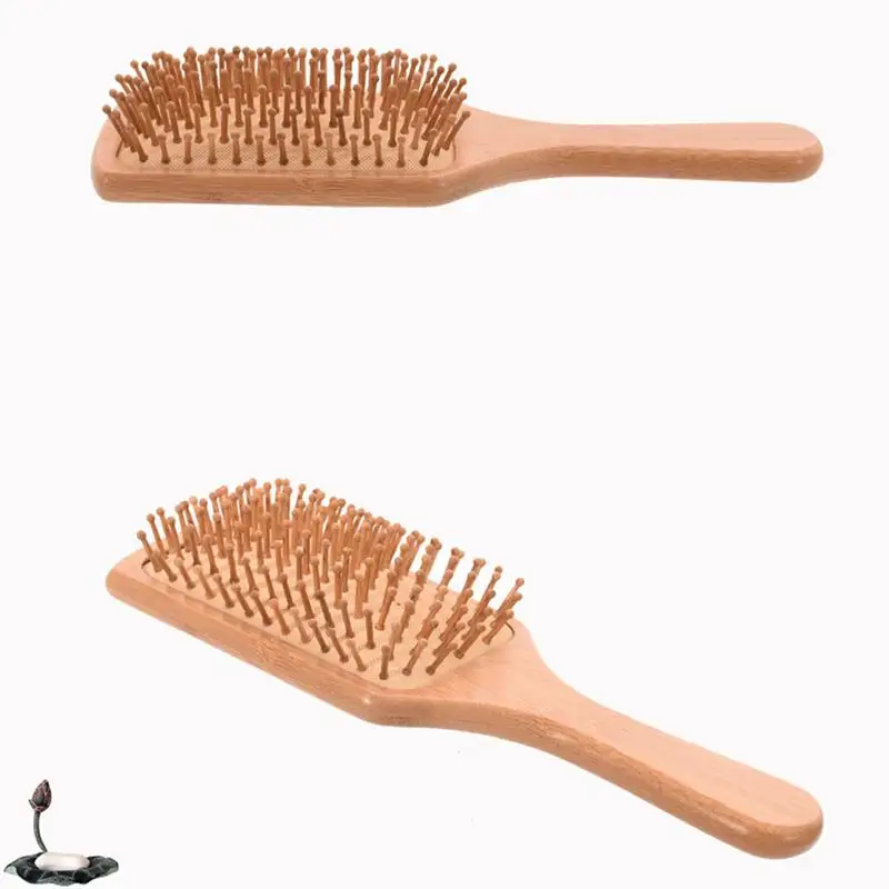 Щетка для волос из натурального бамбука щетка расчесывания на воздушной подушке