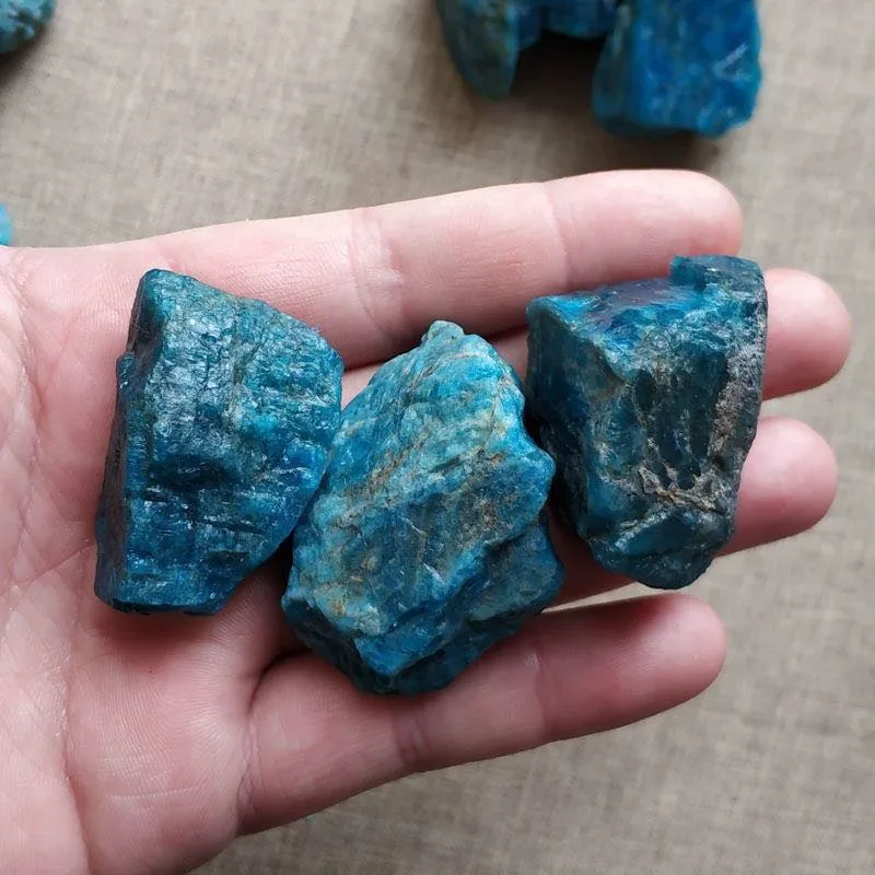 

Blue Apatite Rough Crystals Healing Stones Natural Quartz Raw Gemstone For Feng Shui