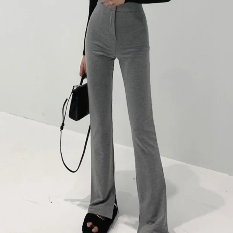 

2021 прямые широкие брюки женские зимние новые прямые брюки-трубы с высокой талией подвесные повседневные брюки с широкими штанинами для пол...
