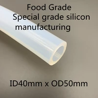 40x50 silicone tubing id 40mm od 50mm food grade flexible drink tubing pipe temperature resistance nontoxic transparent