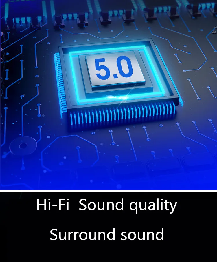 

Wireless Subwoofer Headphone Hifi Bluetooth 5.0 Headset Waterproof Sports Earbud Stereo Smartphone Hifi Waterproof Headphone