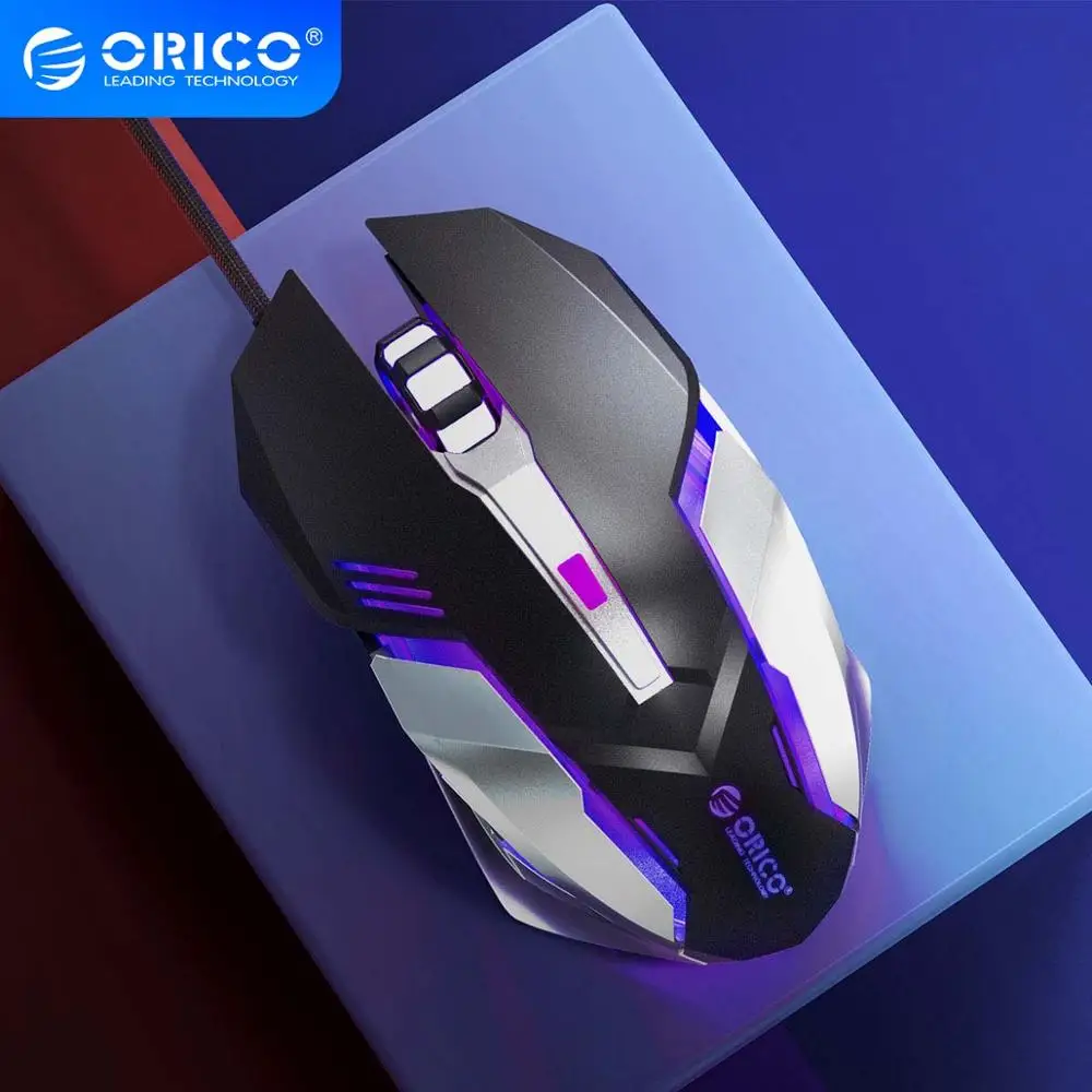 Профессиональная USB игровая мышь ORICO регулируемая Проводная оптическая 3200 DPI