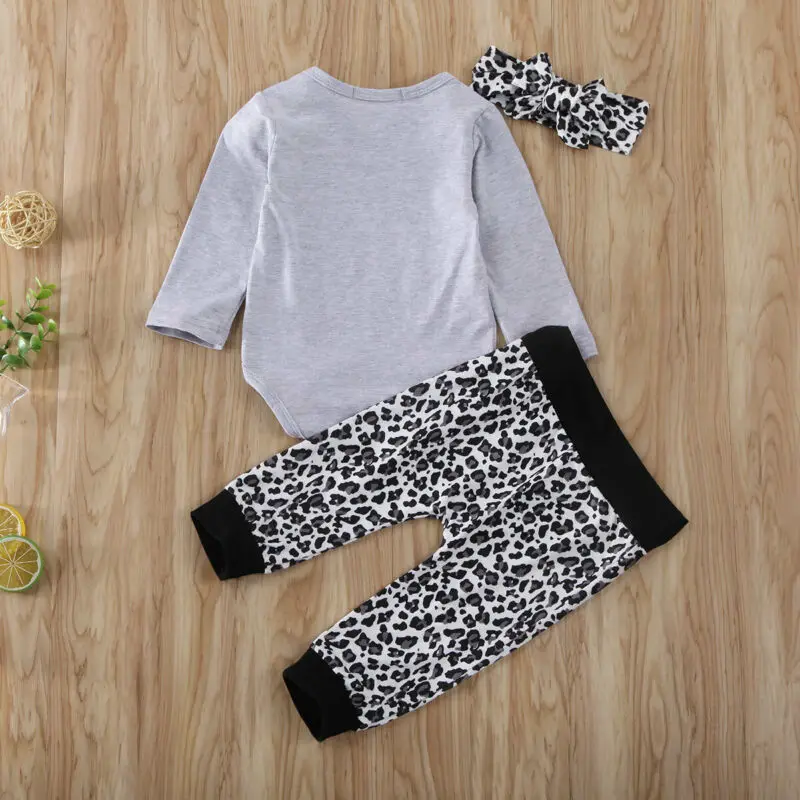 

Goocheer Baby Spring Autumn Fashion Infant Baby Girl Boy Kid Long Sleeves Jumpsuit Tops Trousers Headband Clothes