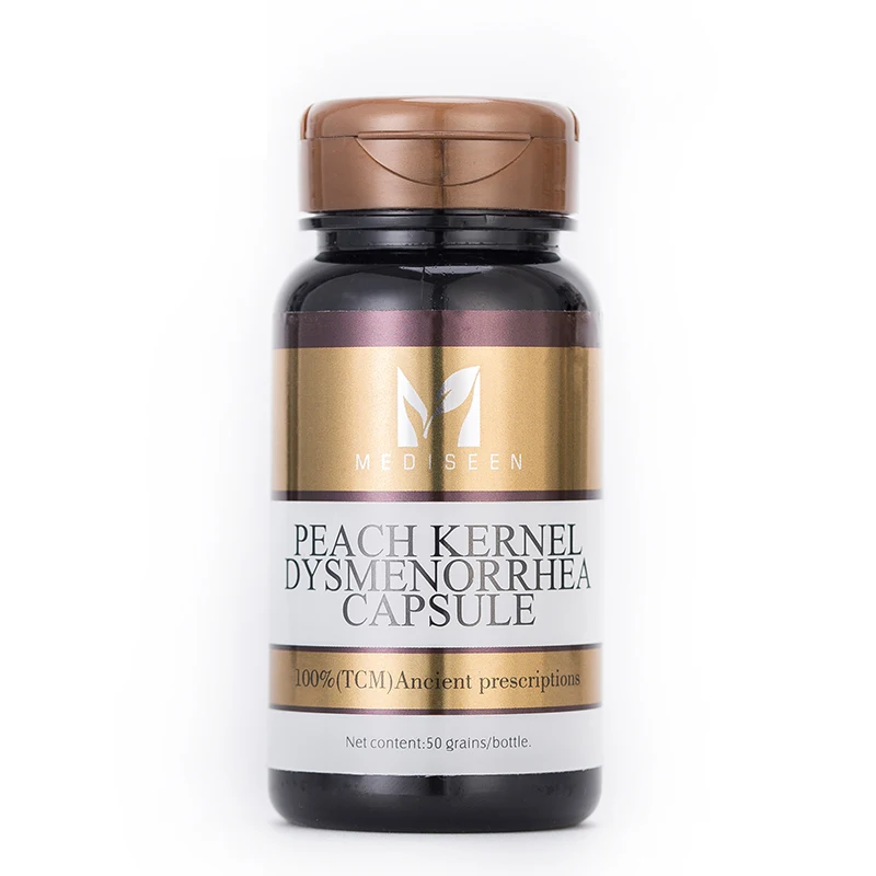 

Капсулы с дисменореей Mediseen, персиковые ядра, помогают отеку и боль груди до и после менструации, помогают остывать живот, 50 шт.