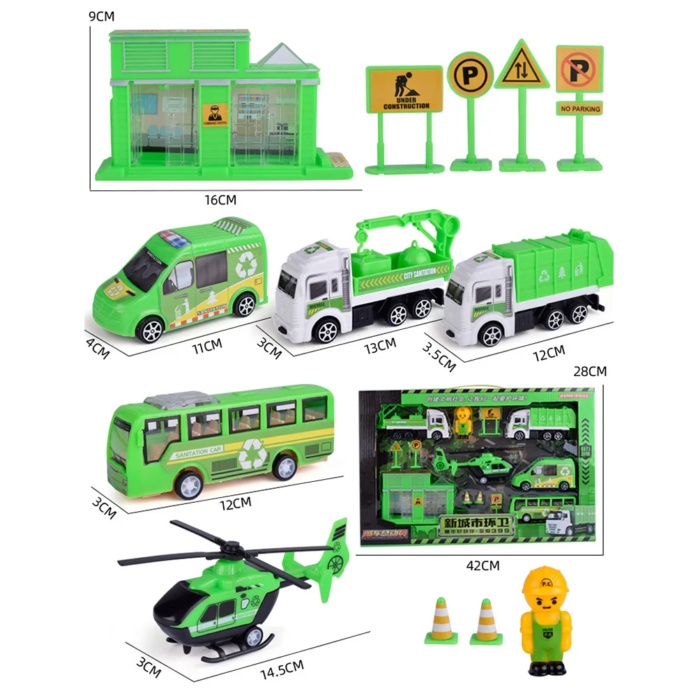 

Car Toys Inertia Vehicle Aircraft Model Pull Back Simulation Engineering Kid for Children Early Learning Supplies