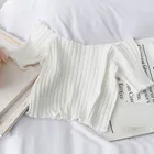 Блузка женская трикотажная, с коротким рукавом, в стиле Харадзюку