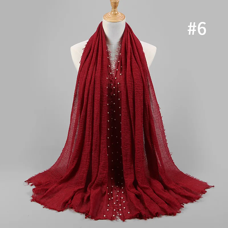 Пузырьковый Простой макси-шарф шаль модный мусульманский хиджаб вуаль шарфы