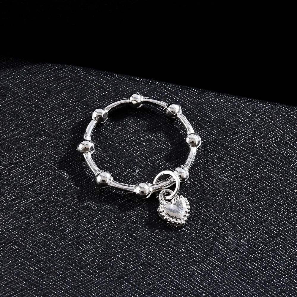 Новинка 2020 модное маленькое кольцо в стиле ретро барокко с подвеской Love женское