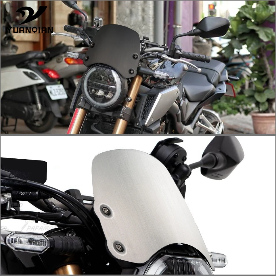 

Motorcycle CNC Aluminum Kit Deflector Windshield Windscreen Fit For HONDA CB650R CB 650 R CB 650R Neo Sports Cafe 2018-2020 2019