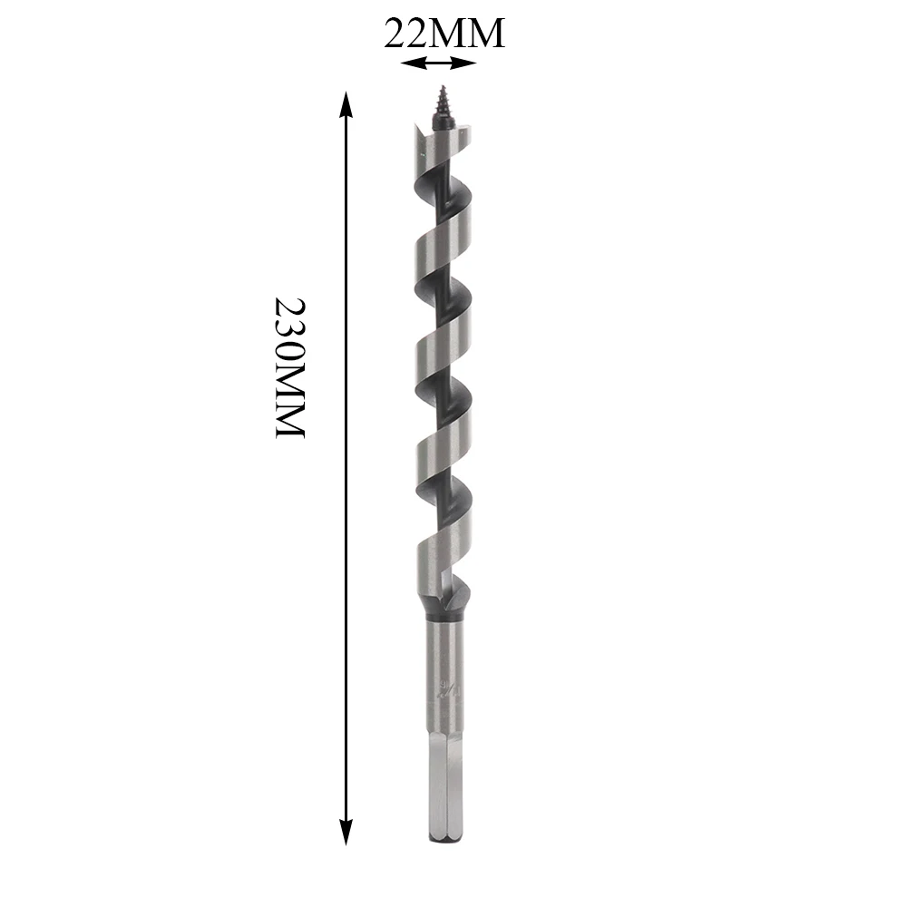 

Hexagonal 230mm Long 22-28mm Auger Drill Bits Wood Carpenter Masonry Hobby Wood Drills Set for woodworking Drill Tools