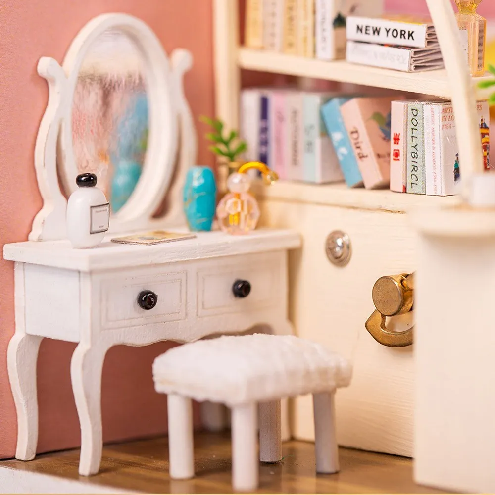 DIY игрушка кукольный дом миниатюрный деревянный пазл Кукольный домик комплект с