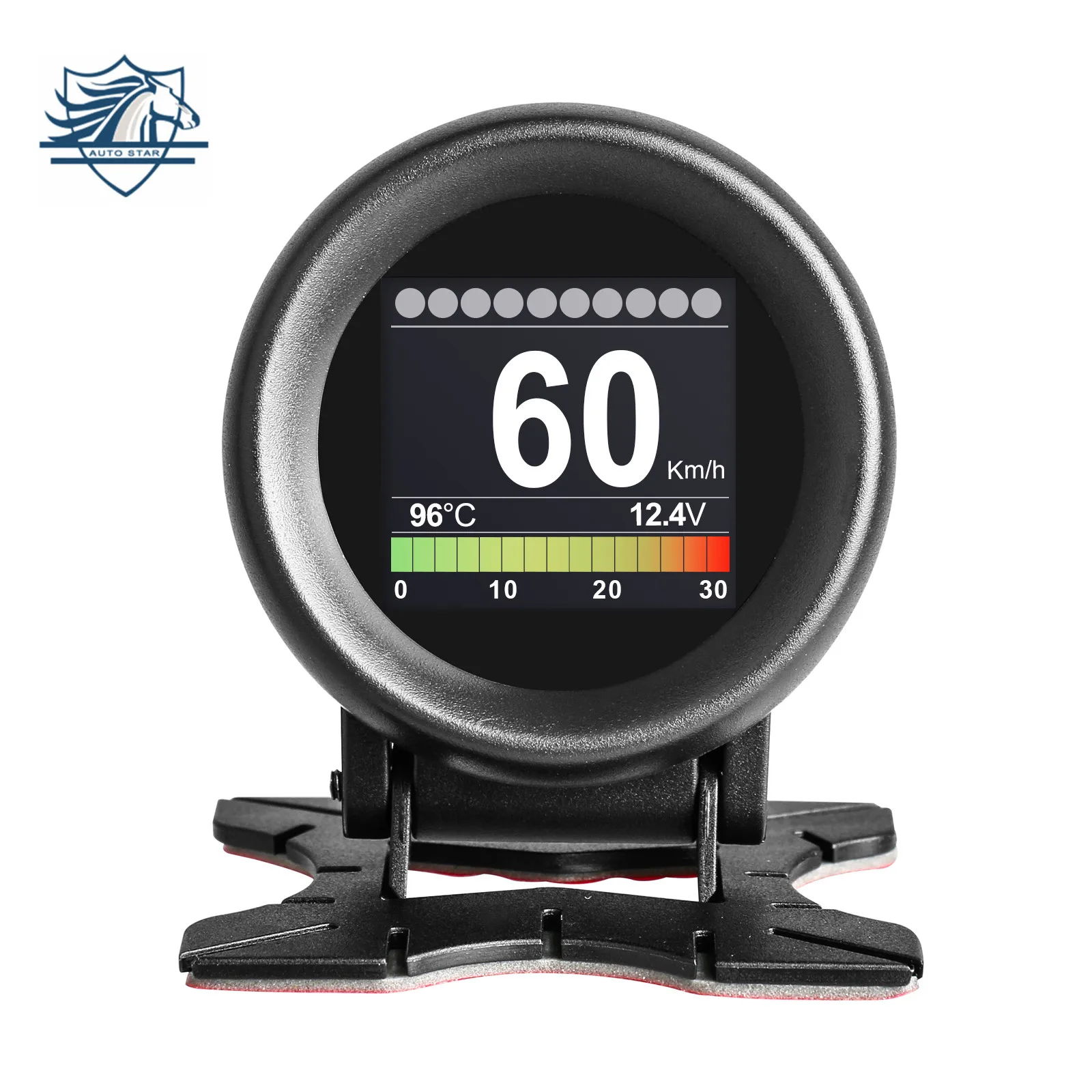 AUTOOL X60 OBD2 HUD Дисплей Темп Авто Turbo кПа Скорость метр одометра датчик 12V цифровой