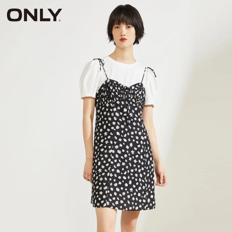 

ONLY Women Floral Fake Two-piece Dress |120307104