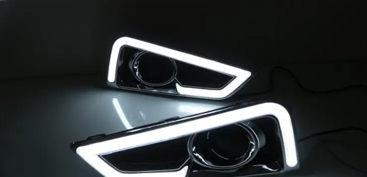 Желтый указатель поворота стильная водонепроницаемая автомобильная лампа DRL 12 В