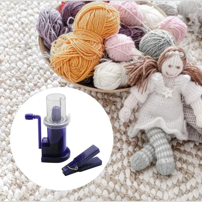 Синяя ручная вязальная мельница машинный швейный инструмент для