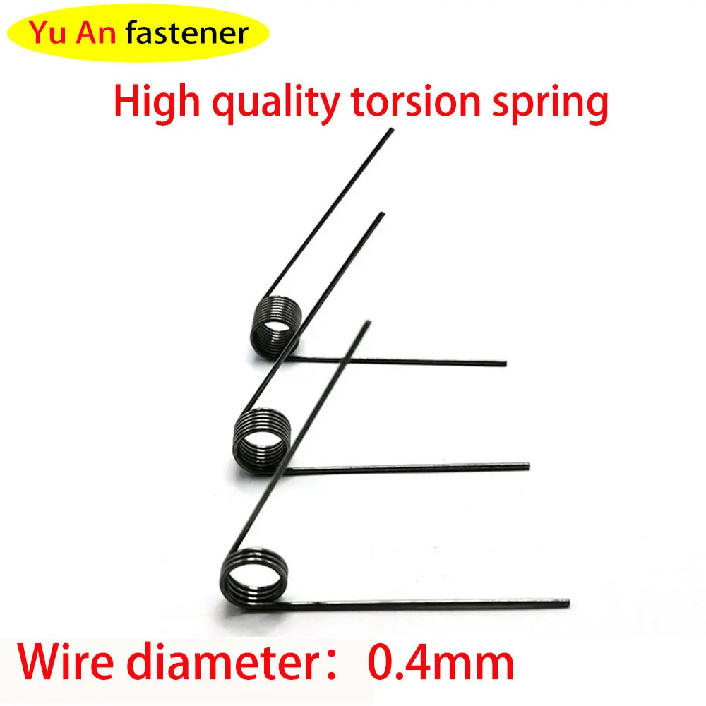 V-Spring, 0.4 Wire Diameter Torsion Small Torsion Spring, Hairpin Spring, 180/120/90/60 Degree Torsion Torsion Spring,  10pcs