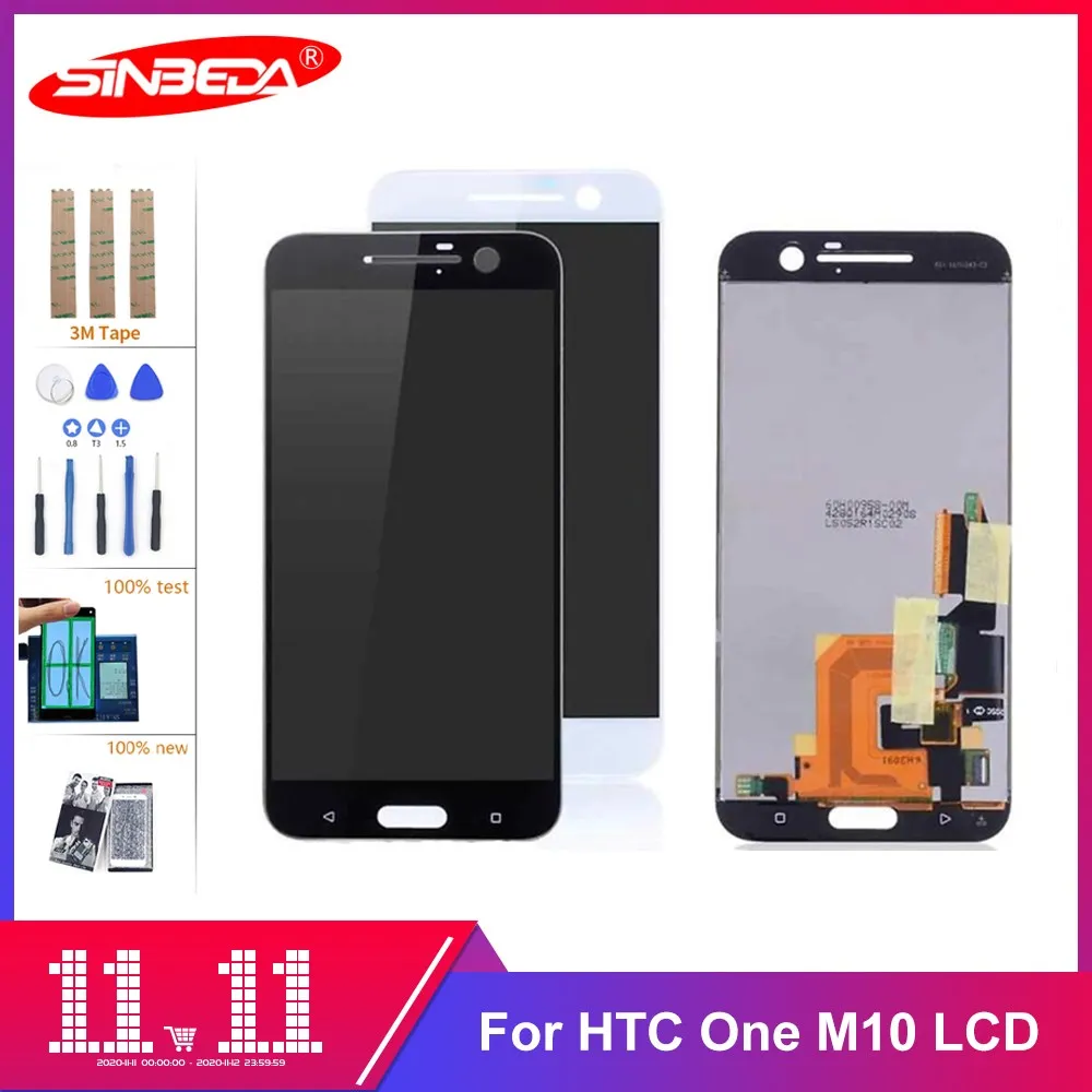 Оригинальный ЖК дисплей 5 2 дюйма для HTC ONE M10 сенсорный экран рамка панель