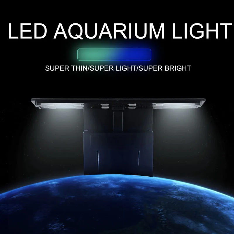 

Ultra-thin high-brightness LED fish tank aquarium clip light 110v us plug 220v aquatic lighting led aquarium lamp