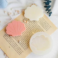 diy handemade mould silicone candle mold geometric conch office decoration diy clay cementsilica silicone mold