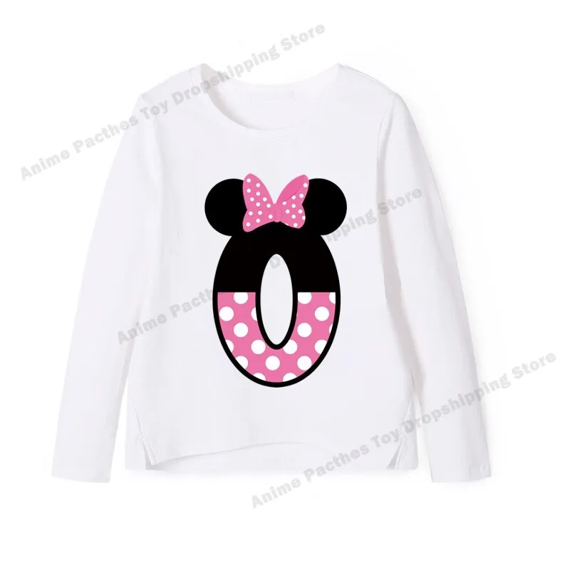 

Disney Minnie digital Letters patch applique Heat transfer clothes iron on patches clothing stickers heat-sensitive Accessories