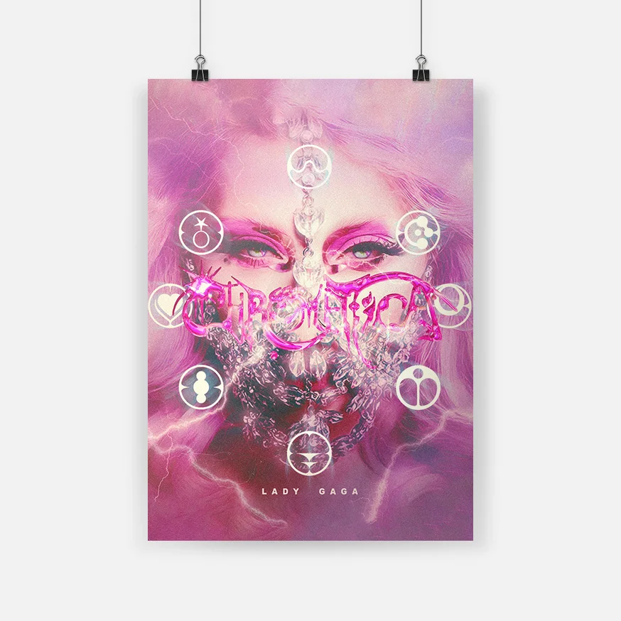 

Aesthetic Poster Lady Gaga Chromatica Album Cover HD Canvas Painting Wall Art Decor Living Room Bedroom Study Home Decoration