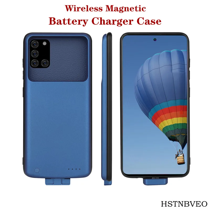 

7000mah Magnetic Battery Charger Cases For Samsung Galaxy A31Battery Case Shockproof Phone Power bank Cherging Cover Case