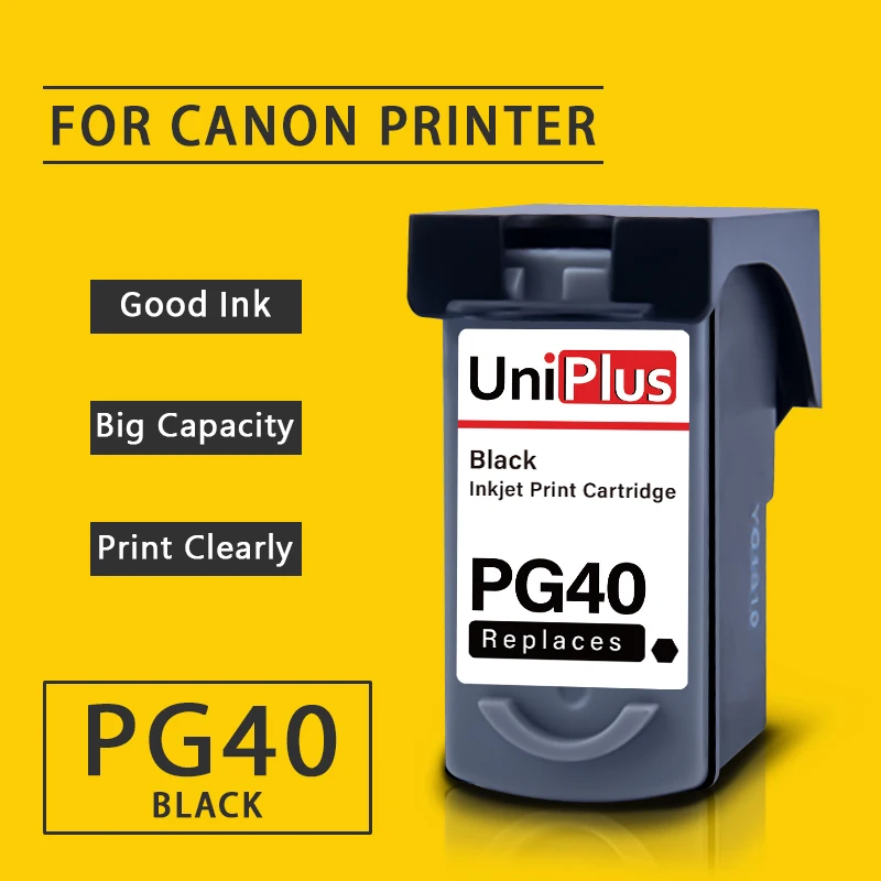 Чернильный картридж UniPlus PG40 сменный для Canon PG 40 XL Pixma iP1180 1200 1300 1600 1700 1800 MP140 145 150