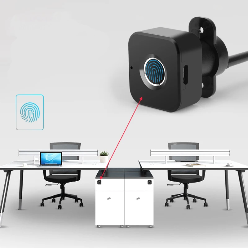 Смарт ключа RFID отпечатков пальцев шкаф биометрический идентифицирующий замок