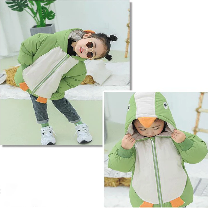 

Winter Boys Coat Children Clothes Long Sleeve Kids Jacket For Girls Warm Outerwear Zipper Hooded Jackets For Boys Clothes