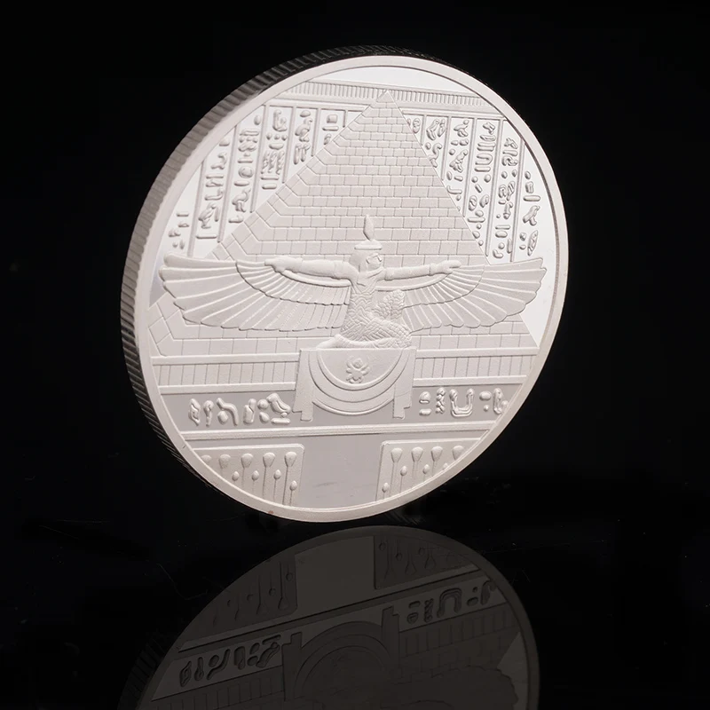 Посеребренные памятные монеты из древнего Египта египетская королева пирамида
