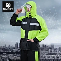 raincoat rain pants suit men and women adult motorcycle riding protective clothing anti storm raincoat