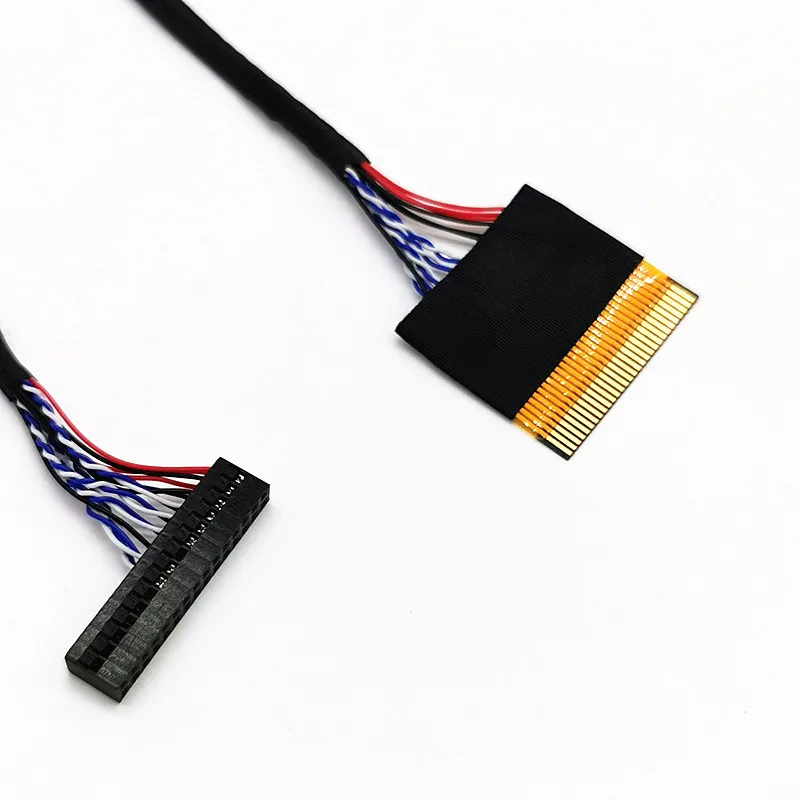 Универсальный LVDS кабель 30pin FPC FFC поворот DuPont интерфейс 1ch 8bit левый/правый источник