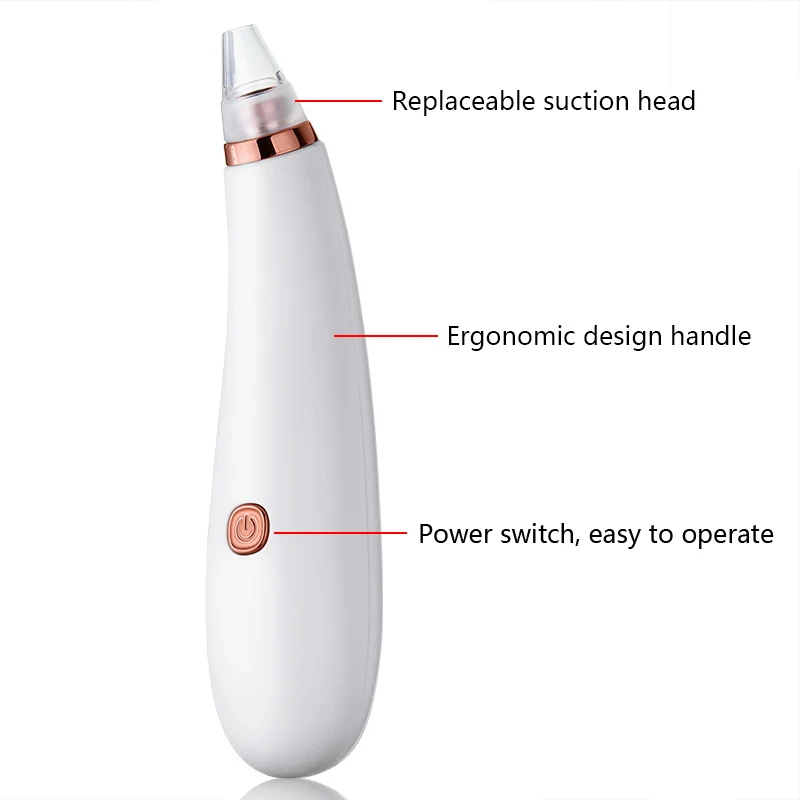 Blackhead Remover Acne Pimple Removal Vacuum Suction Machine Face Deep Pore Cleaner Skin Care SPA Facial Beauty Tools | Красота и