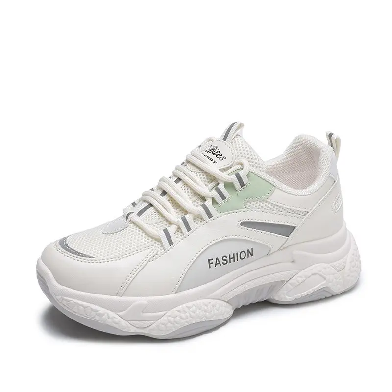 

Platform Sneakers Women 2021 Spring Breathable Mesh Casual Dad Shoes Female Sneakers Lace Up Leisure Women Vulcanize Shoes 6cm