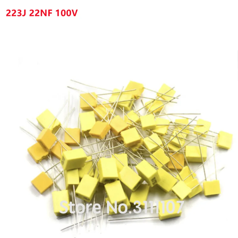 

20PCS/LOT Correction Capacitor 223J 22NF 100V Polypropylene Safety Plastic Film Capacitor New