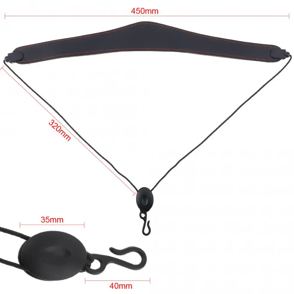 

Adjustable High Quality Portable Genuine Leather Saxophone Clarinet Neck Strap Single Shoulder Strap for Saxophone Clarinet