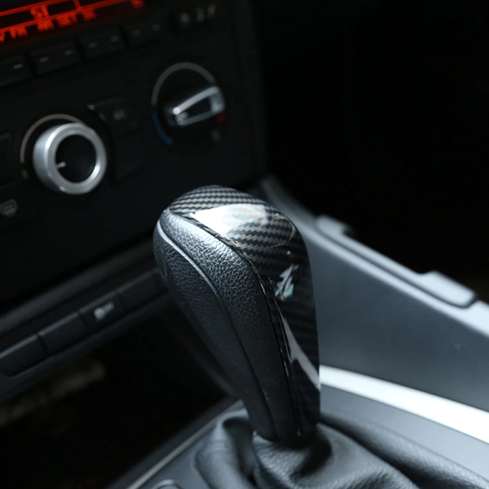 Накладка на головку переключения передач из АБС пластика в стиле углеродного