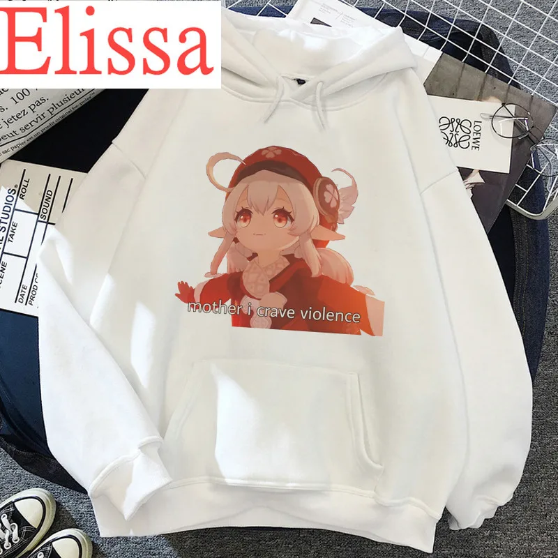 

Genshin Impact Winter Warm Casual Graphic Hoodies Unisex Kawaii Hoody Male Men Harajuku Funny Cartoon Kawaii Anime Sweatshirt