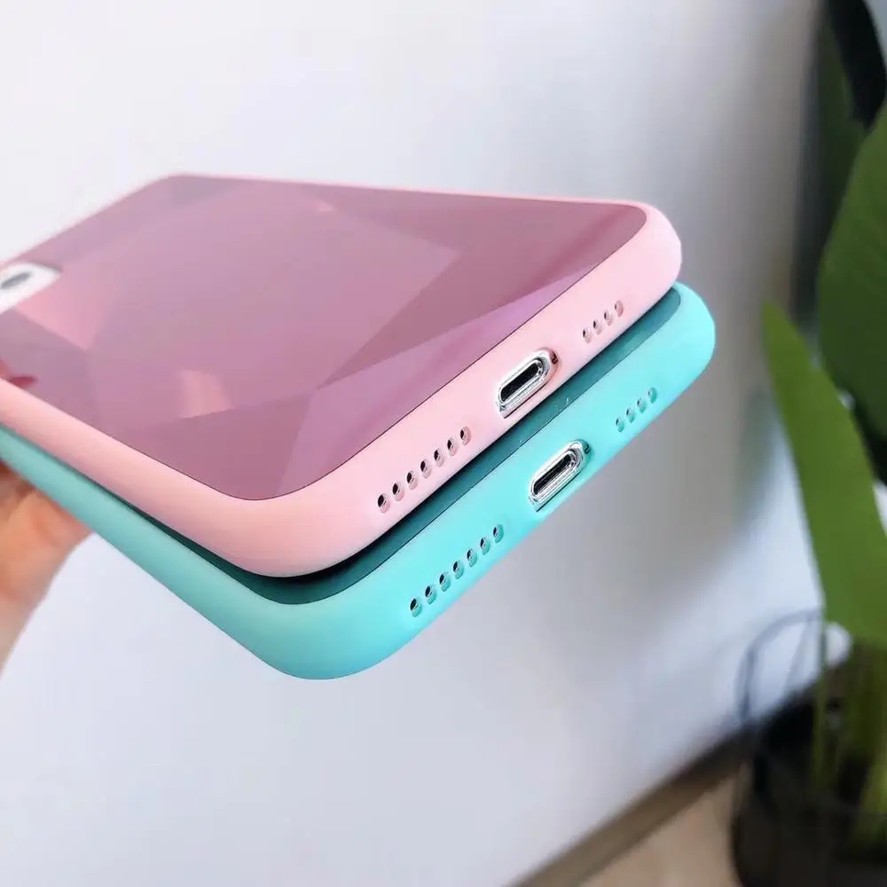 Радужное зеркало мягкий чехол для Huawei p smart Z y9 prime 2019 Honor 20 Lite 8S 8A Mate 30 блестящий