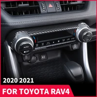 air conditioning knob adjustment panel decorative frame patch for toyota rav4 xa50 refit 2019 2020 2021 car accessories