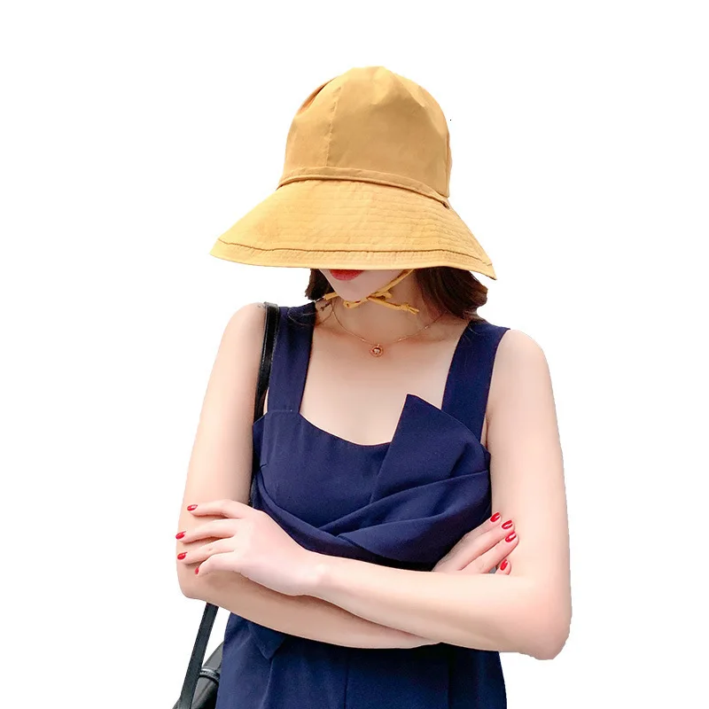 

Breathable Outdoor UV Protection Top Quality Bucket Hats Summer Wide Brim Sun Hats For Women Sport Fishing Caps For Women