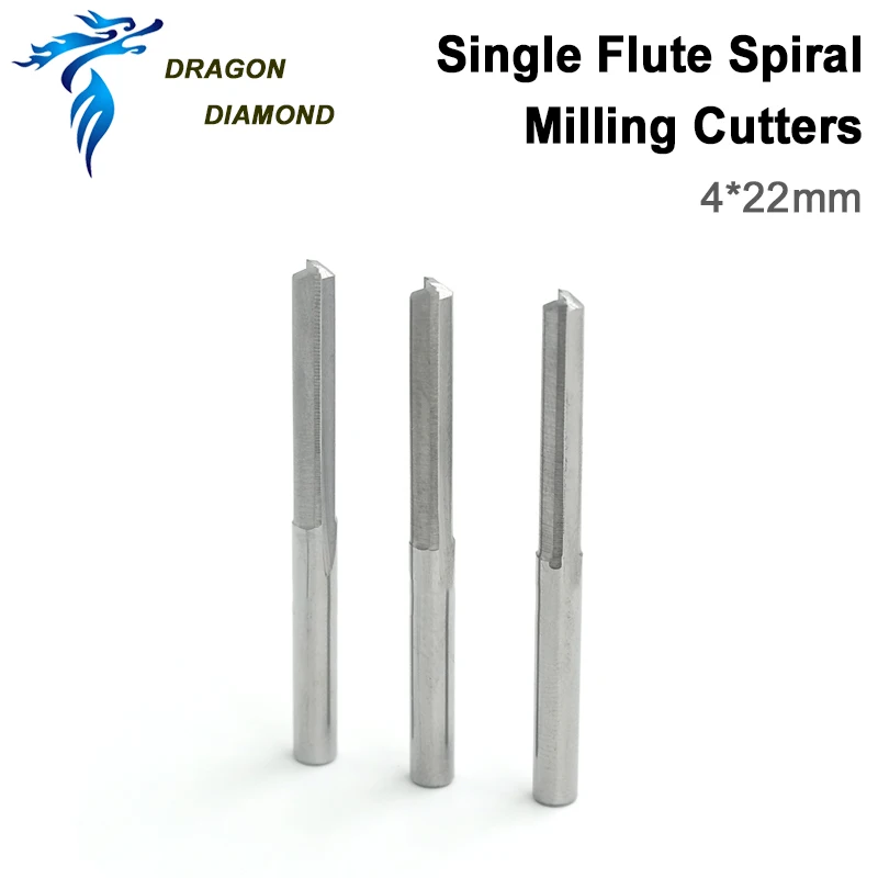 10pcs Two Straight Flutes Carbide Milling Cutter 4*32MM Cutting Tools CNC Router Bits For Carving Engraving Machine | Инструменты