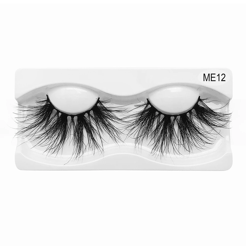 

1 Pair Thick 25mm 100% Real Mink Hair Thick Long Eye Lashes Handmade Cross False Eyelashes Extension Makeup Beauty Tools