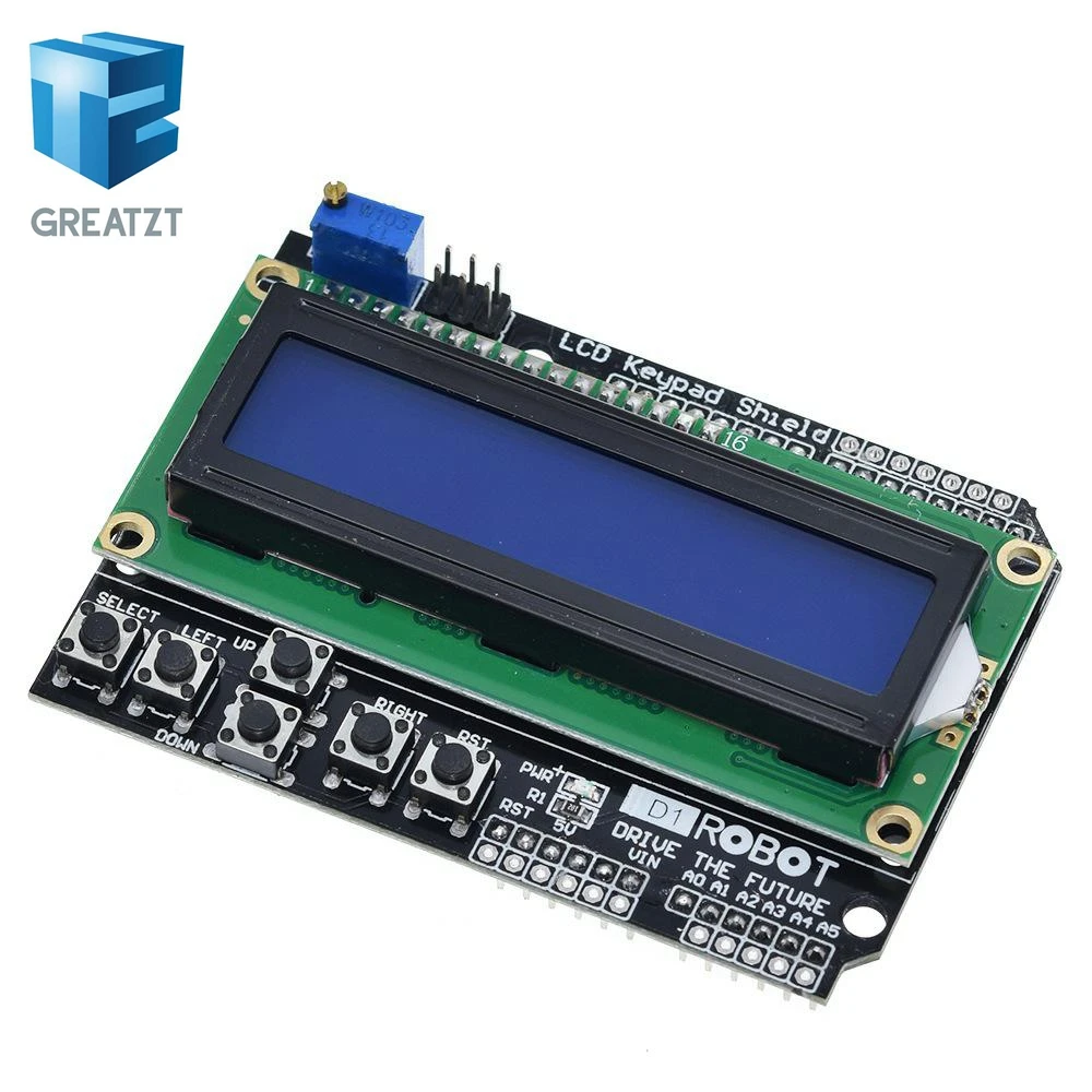 GREATZT 1 шт. ЖК экран с клавиатурой дисплей 1602 модуль дисплея для Arduino ATMEGA328 ATMEGA2560