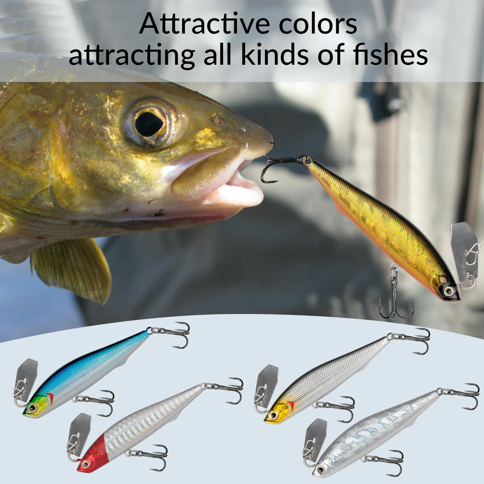 1 шт. рыболовная приманка-Поппер 14 г топвотер 8 4 см жесткая приманка Искусственные