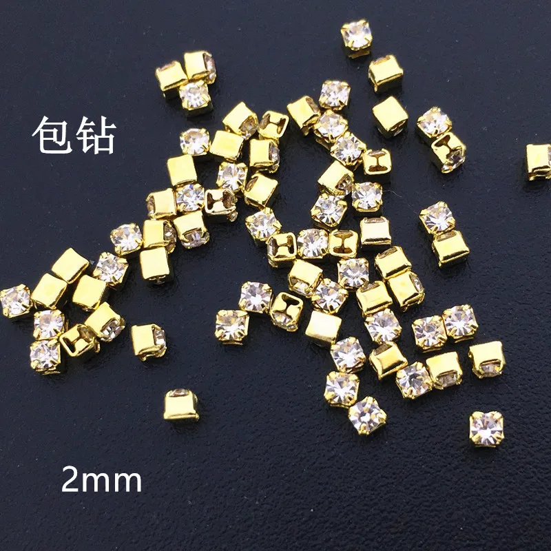 50 шт./упак. Япония 3D нейл арта украшения сплав 2 мм квадратный с украшение для