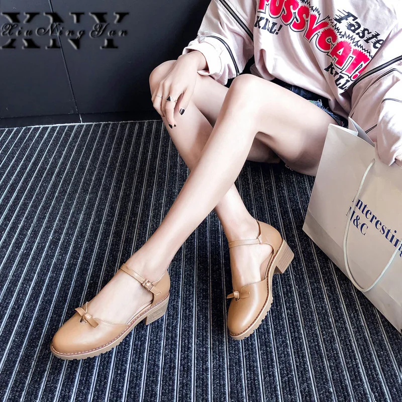 

Xiuningyan New 2019 Fashion Women Pumps High Heels For Ladies Work Shoes Dancing Platform Pumps Woman Buckle Shoes Mary Janes