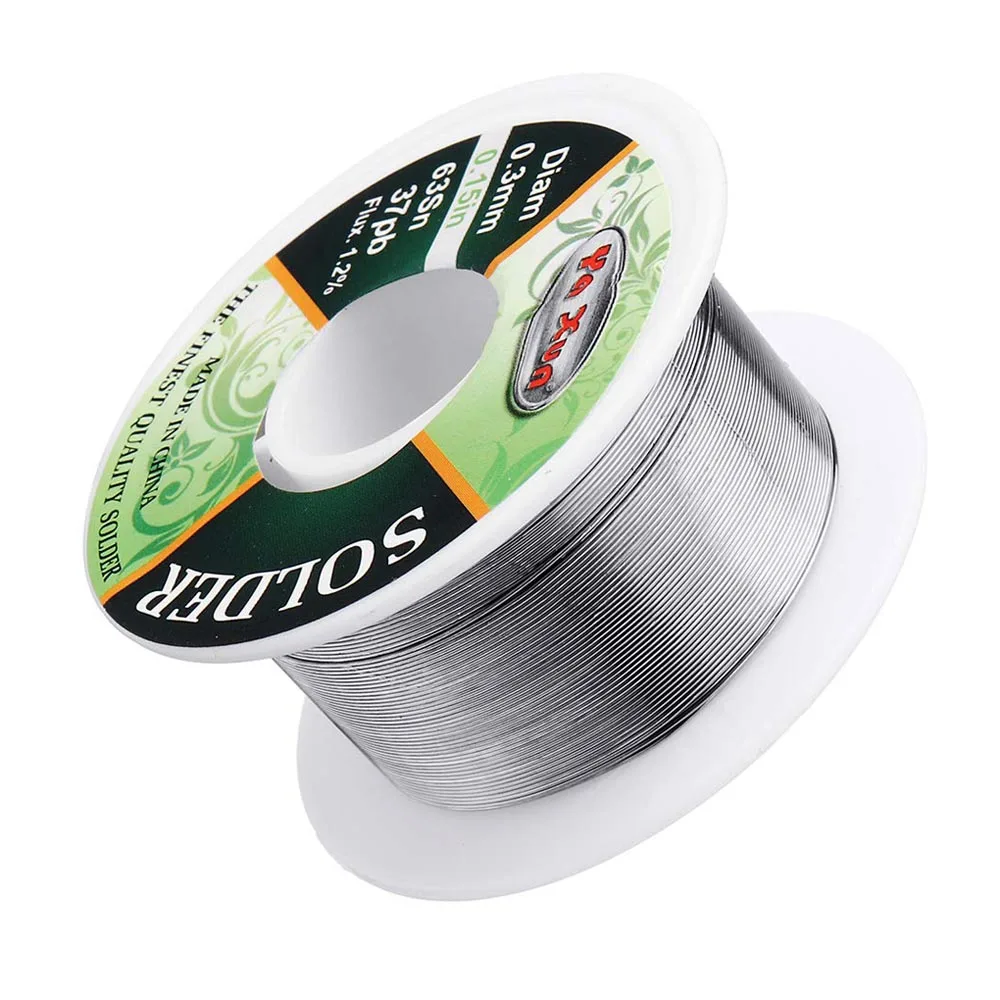 Оловянно свинцовый припой с канифольным ядром 0 3 мм катушка флюсом 1.2% 6337 фитиль