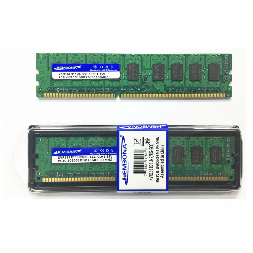 Бесплатная доставка ОЗУ DDR3 ECC 8 ГБ 18 чипов 1600 МГц/1333 МГц 1 35 в низкая мощность ecc
